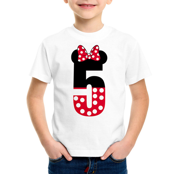 Koszulka na piąte urodziny minnie