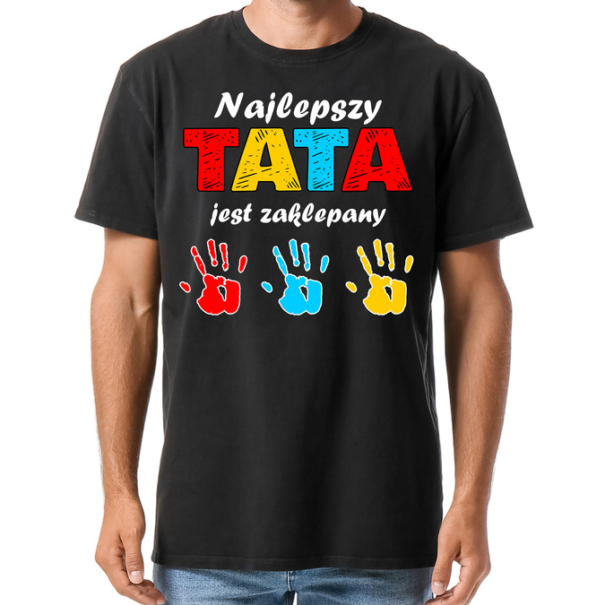 Najlepszy tata jest zaklepany - koszulka męska