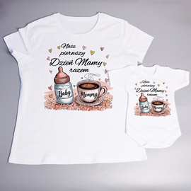 Nasz pierwszy dzień mamy razem - mleko i kawa - zestaw