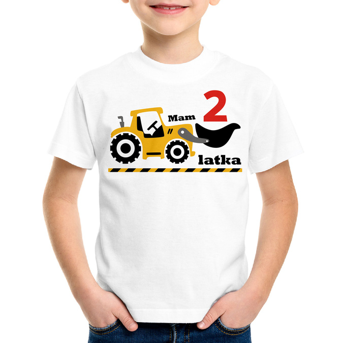 Mam dwa latka, traktor - koszulka dziecięca