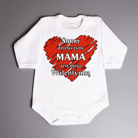 Sorry dziewczyny MAMA jest moją walentynką - body niemowlęce