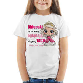 Chłopaki się za mną oglądają ale ... - koszulka dziecięca