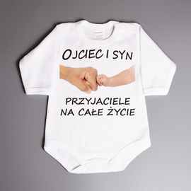 Ojciec i syn przyjaciele na całe życie - body niemowlęce