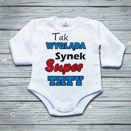 Tak wygląda synek super taty - body niemowlęce
