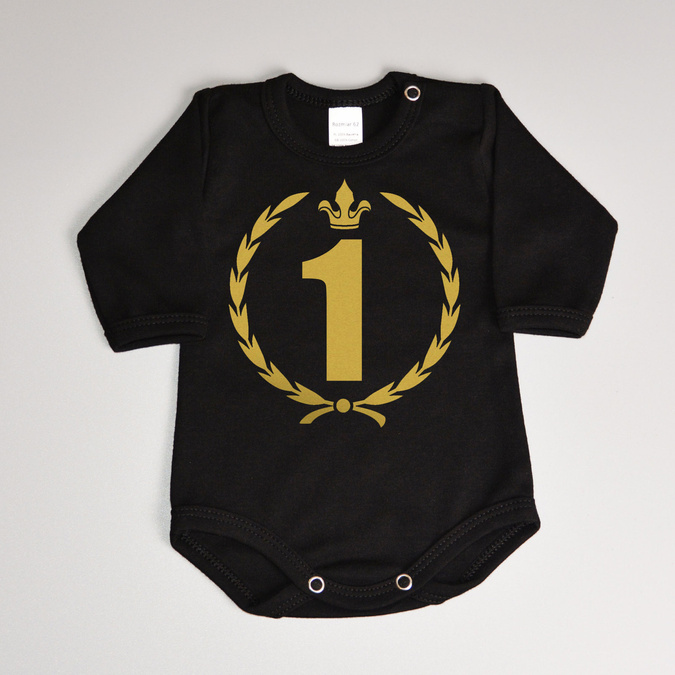 Body z imieniem na roczek - złoty nadruk