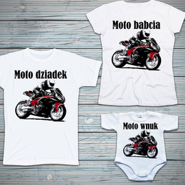 Zestaw Moto dziadek, moto babcia, moto wnuk