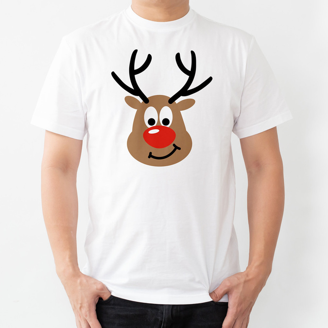 Koszulka męska świąteczna renifer