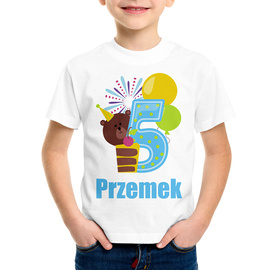 Koszulka dziecięca na piąte urodziny