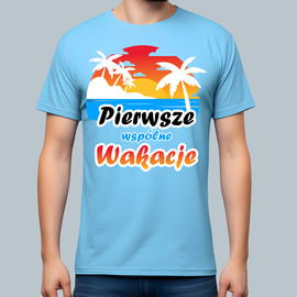 Pierwsze wspólne wakacje - koszulka męska