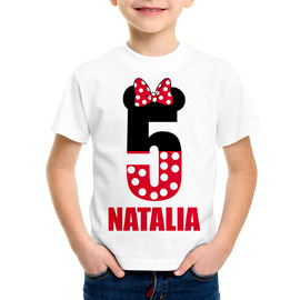 Koszulka na piąte urodziny minnie