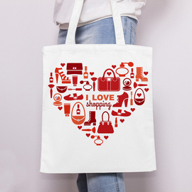 I love shopping - torba bawełniana