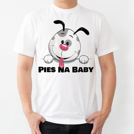 Pies na baby - koszulka męska