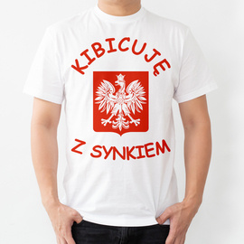 Kibicuję z synkiem - koszulka męska