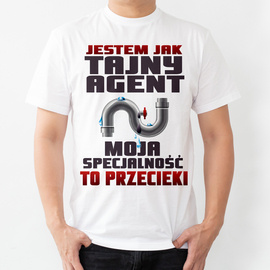 Jestem jak tajny agent - koszulka męska