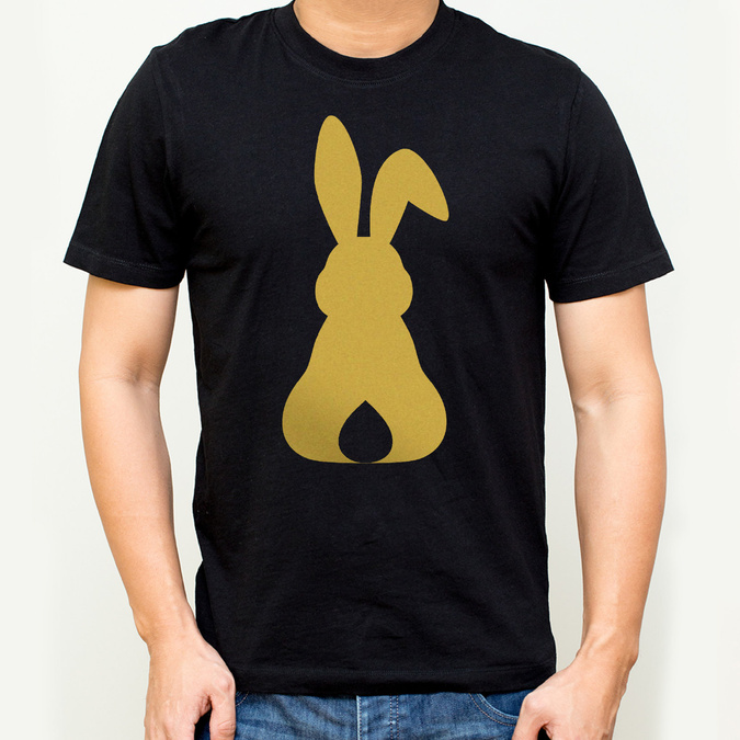 Złoty zajączek - koszulka męska