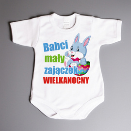 Babci mały zajączek wielkanocny - body wielkanocne