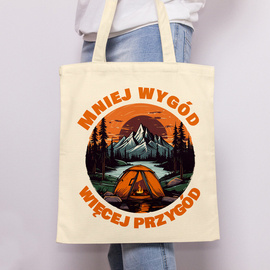 Mniej wygód, więcej przygód - torba bawełniana