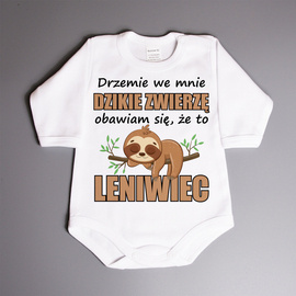 Drzemie we mnie dzikie zwierzę - body dziecięce