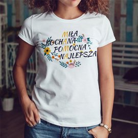Mama - miła, kochana, pomocna, najlepsza - koszulka damska