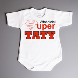 Właściciel super taty - body niemowlęce
