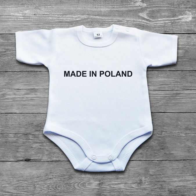 MADE IN POLAND + TWOJA DATA - body niemowlęce