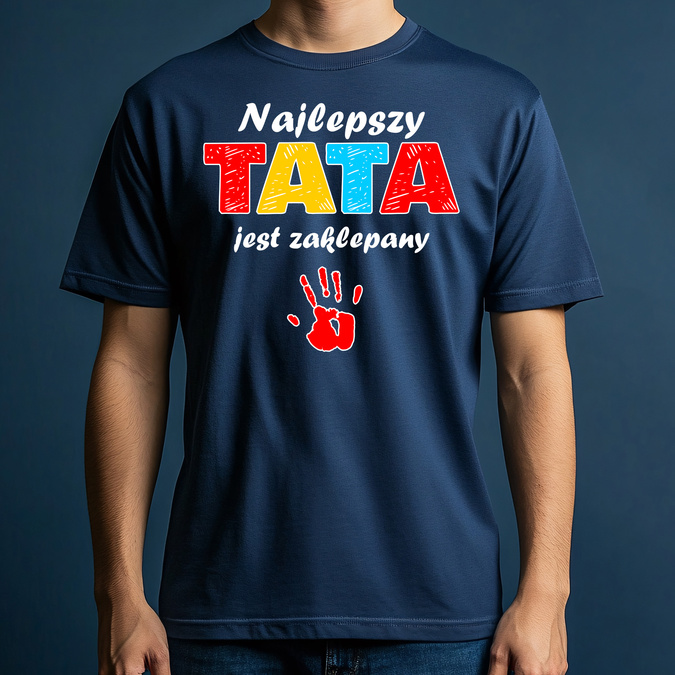 Najlepszy tata jest zaklepany - koszulka męska