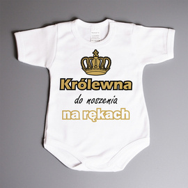 Królewna do noszenia na rękach - body niemowlęce
