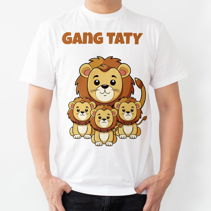 Gang taty - lew - koszulka męska