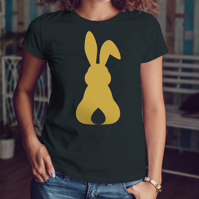 Złoty zajączek - koszulka damska