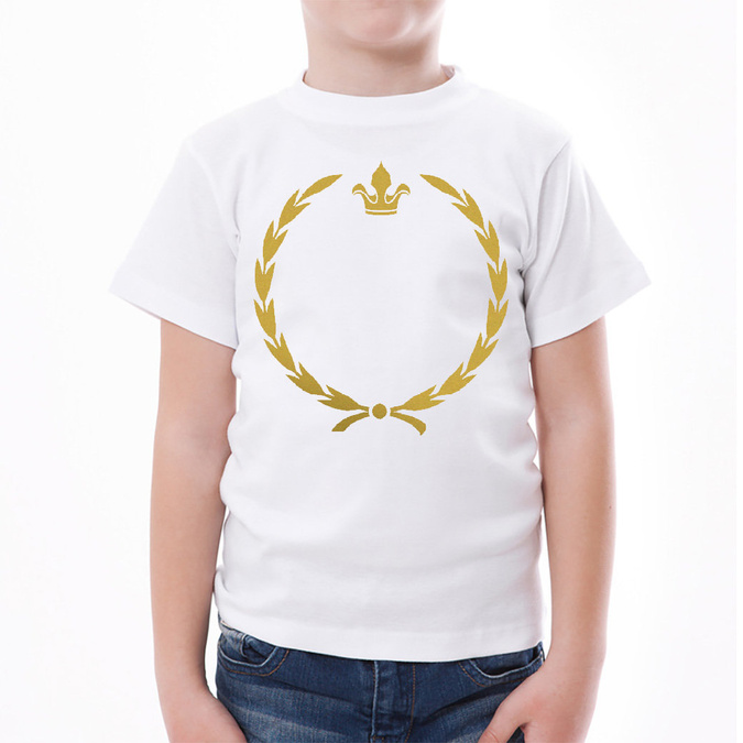 Koszulka dziecięca z imieniem - złoty nadruk