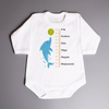 Metryczka - delfin - body niemowlęce