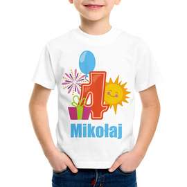 Koszulka dziecięca na czwarte urodziny