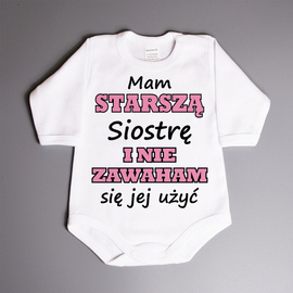 Mam starszą siostrę i nie zawaham się jej użyć - body niemowlęce