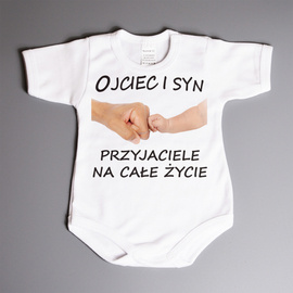 Ojciec i syn przyjaciele na całe życie - body niemowlęce