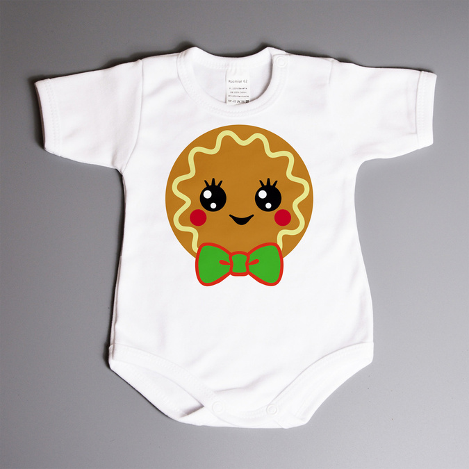 Ciasteczko świąteczne (imię) - body dla chłopca