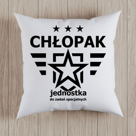 Chłopak jednostka zadań specjalnych - poduszka