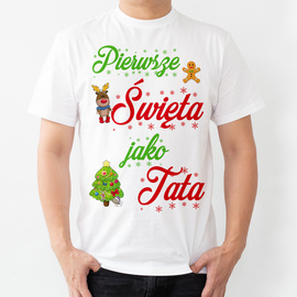 Pierwsze święta jako tata - koszulka męska