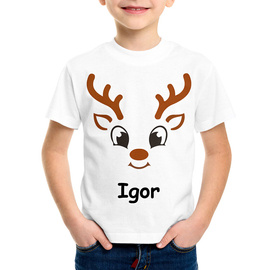 Koszulka dziecięca z reniferem