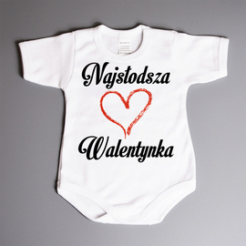 Najsłodsza Walentynka - body niemowlęce