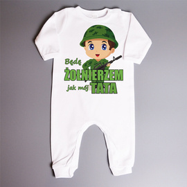 Będę żołnierzem jak mój tata - pajac