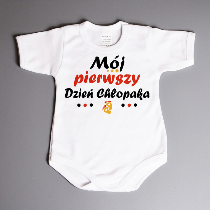 Mój pierwszy dzień chłopaka - body niemowlęce