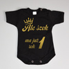 Ale szok (imię) ma już rok - body niemowlęce - złoty nadruk