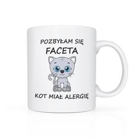 Pozbyłam się faceta, kot miał alergię - kubek