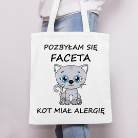 Pozbyłam się faceta, kot miał alergię - torba