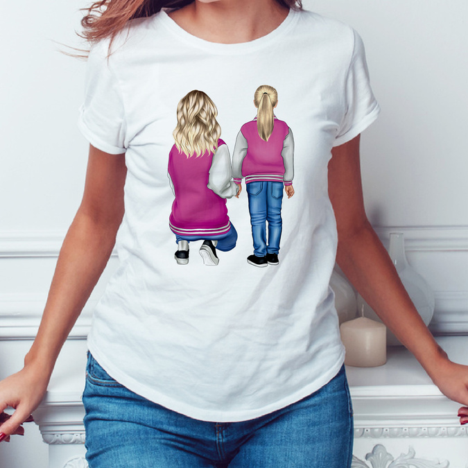Mama z córką - koszulka damska
