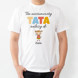 Ten niesamowity tata należy do - koszulka męska