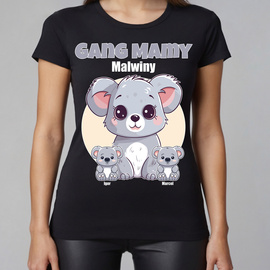 Gang mamy - koala - koszulka damska