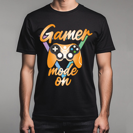 Gamer mode on - koszulka męska
