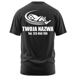 Koszulka z LOGO dla Firm Budowlanych - Nadruk Firmowy