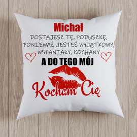 Dostajesz tę, poduszkę, ponieważ... - poduszka